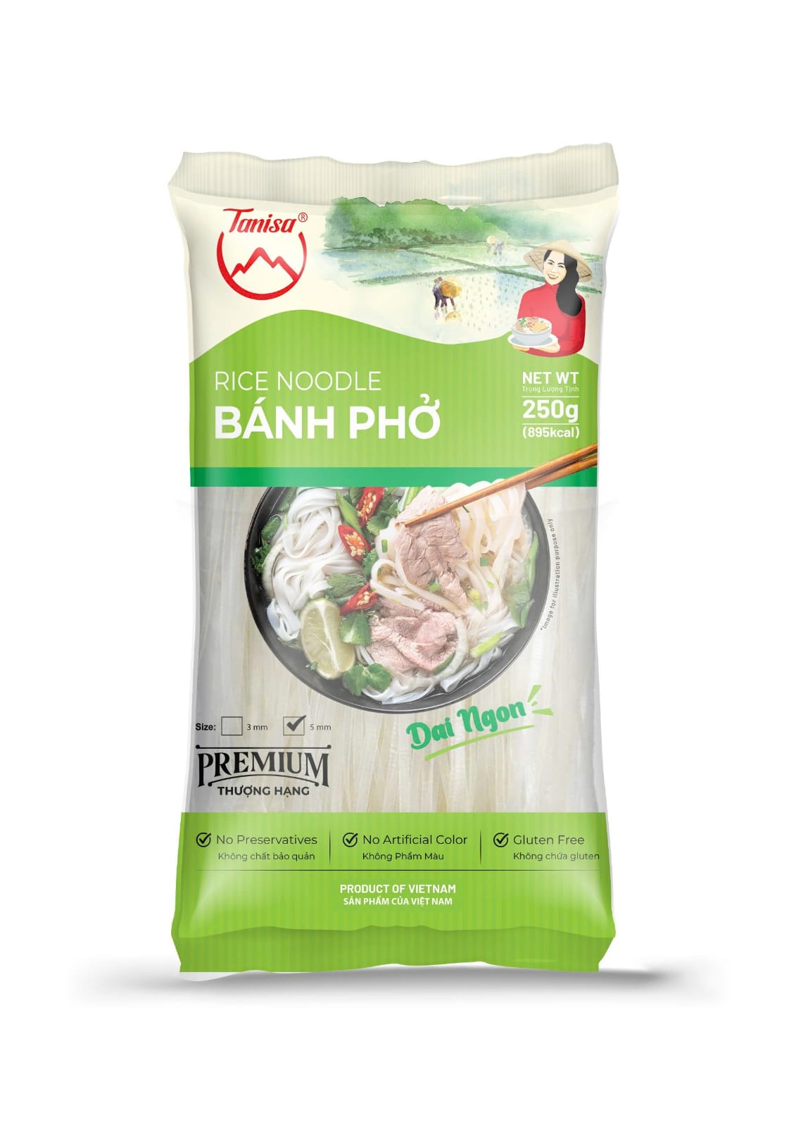 Rice Noodles 3mm – 400gr