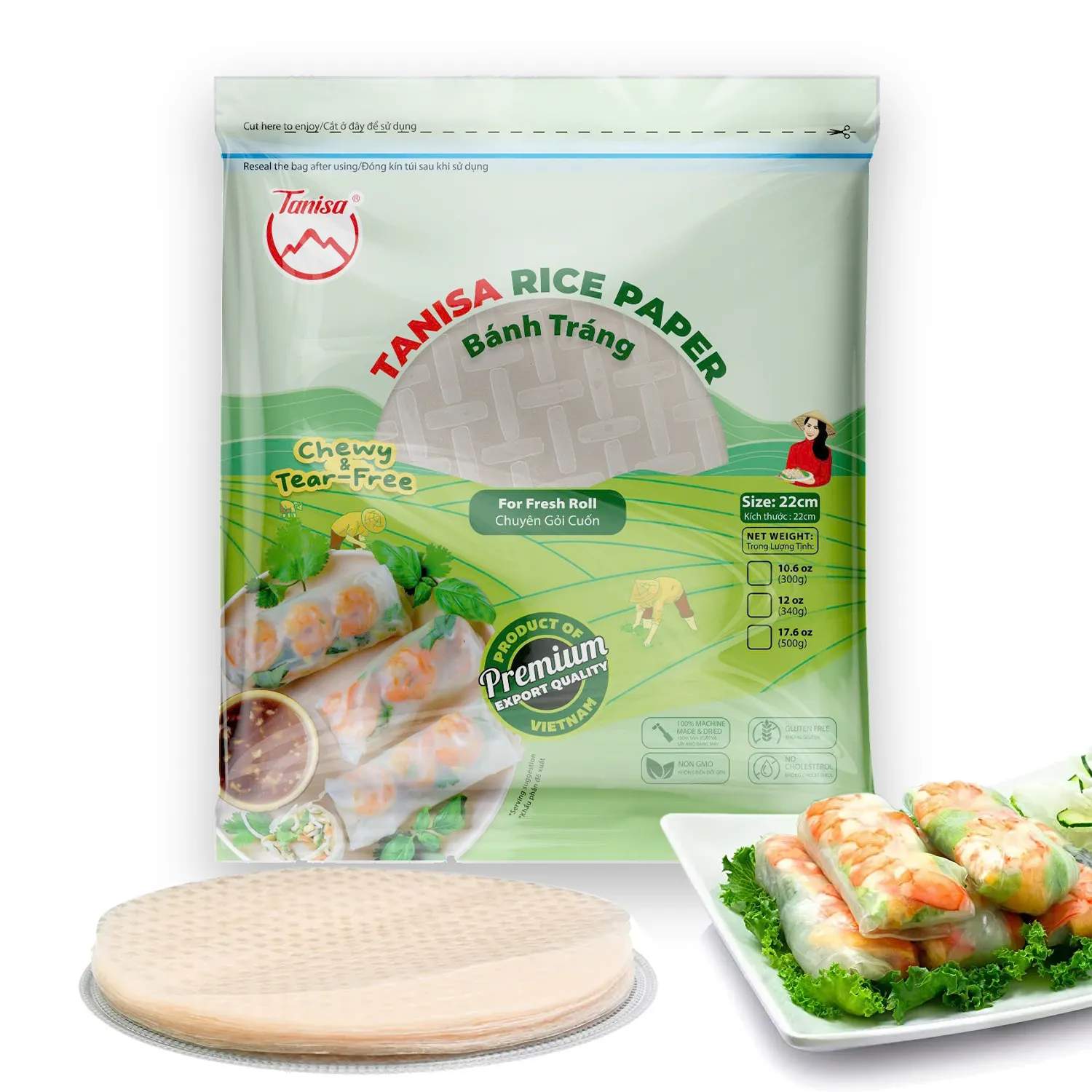 Rice Papers – Round 500gr