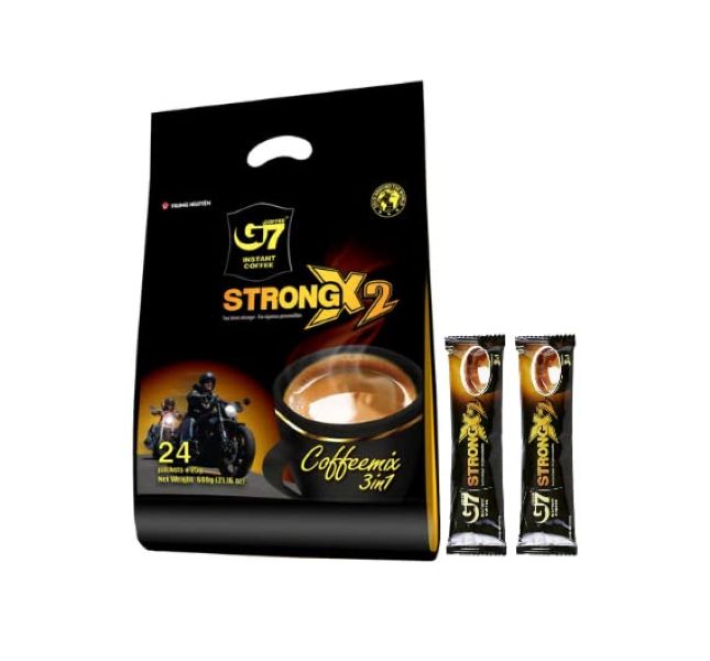 Instant Coffee G7 Strong X2 - 3in1- Bag of 24 sticks x 25gr