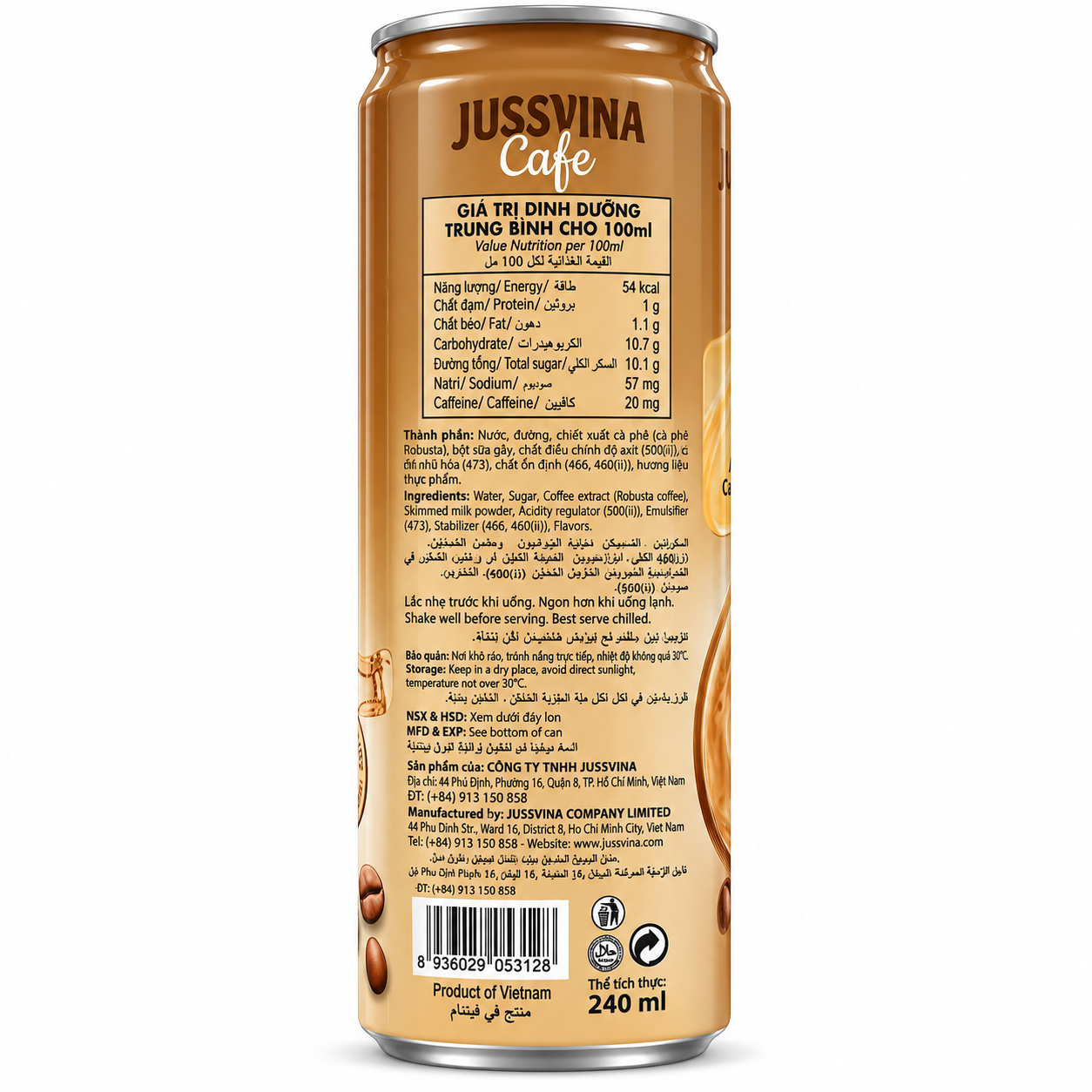Vietnamese Coffee Cappuccino 240ml - Image 2